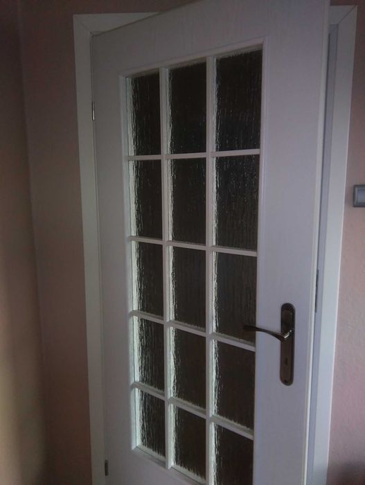 * Drzwi pokojowe – białe – przeszklone - 80 – lewe *