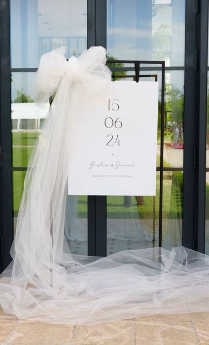 Фатин/ бант декор на весілля