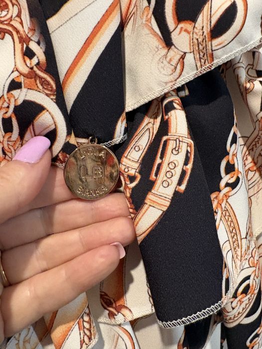 Przepiekny kpl wloski spodnica kurtka bluza greckie wzory falbany 38