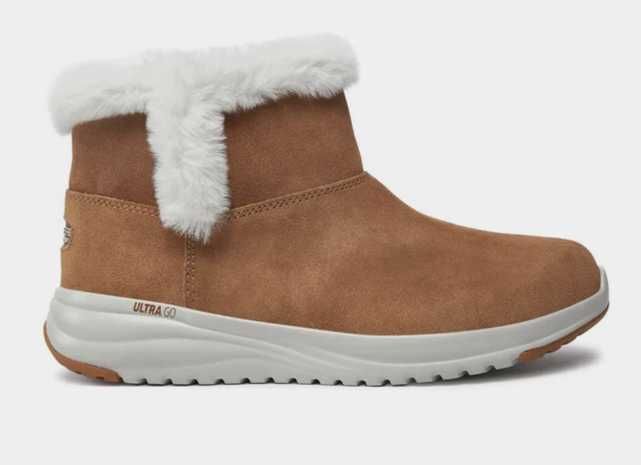 Оригінальні жіночі черевики skechers / коричневі черевики скечерс