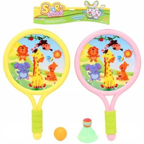 Paletki rakietki do badmintona  lotka zwierzątka dzieci plaża