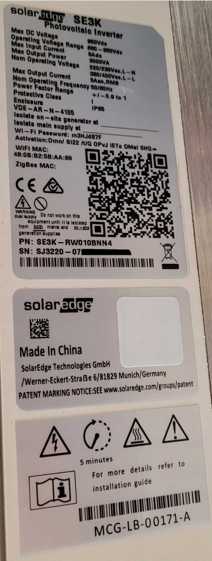 SolarEdge - SE3K-RW010BNN4 - falownik PV