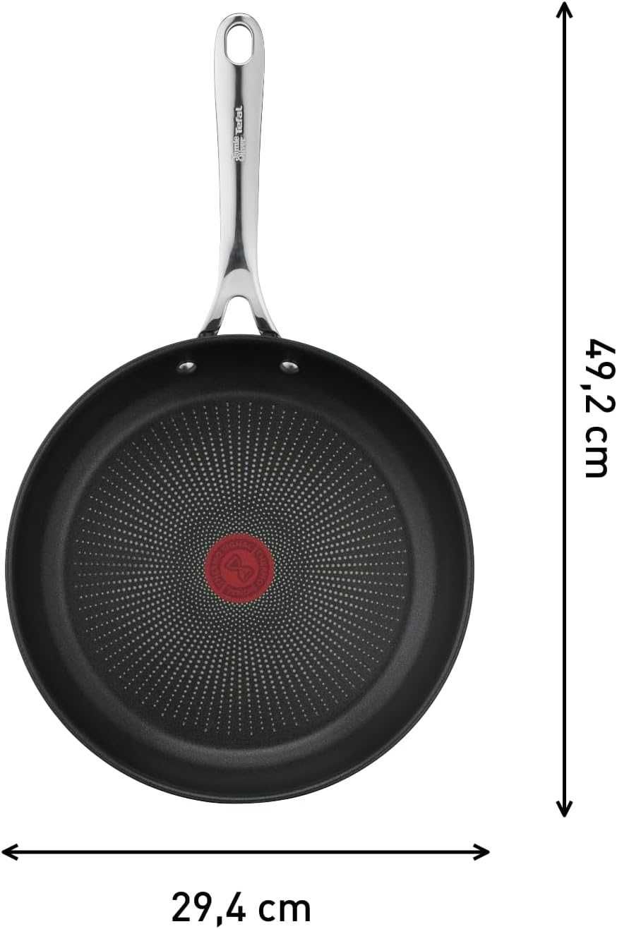 Tefal Jamie Oliver Patelnia, Stal Nierdzewna, Czarny, Ø 28 cm