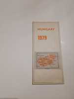 Mapa Węgier z 1979 roku