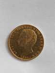 Moeda em ouro Monarquia, 2000 reis 1864, D. Luis.