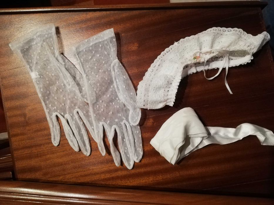 Vestido de Noiva e sapatos