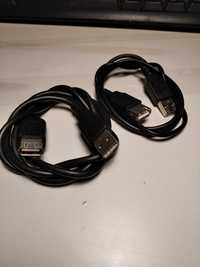 2x Przedłużacz USB 1m 0,8m