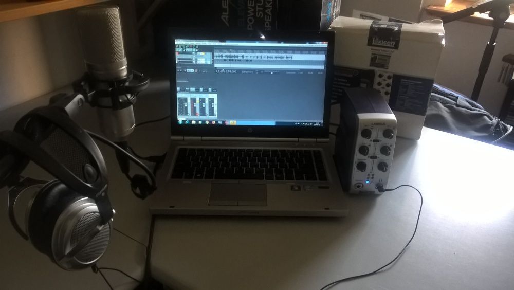 Mobilne Studio-Mikrofon MXL 440,Lexicon,Laptop,Słuchawki,kable,soft.