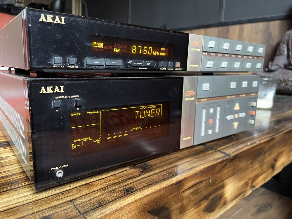 Akai Clarity AM- M5,wzmacnacz, At m5 tuner, Ap m5 gramofon, wieża Akai