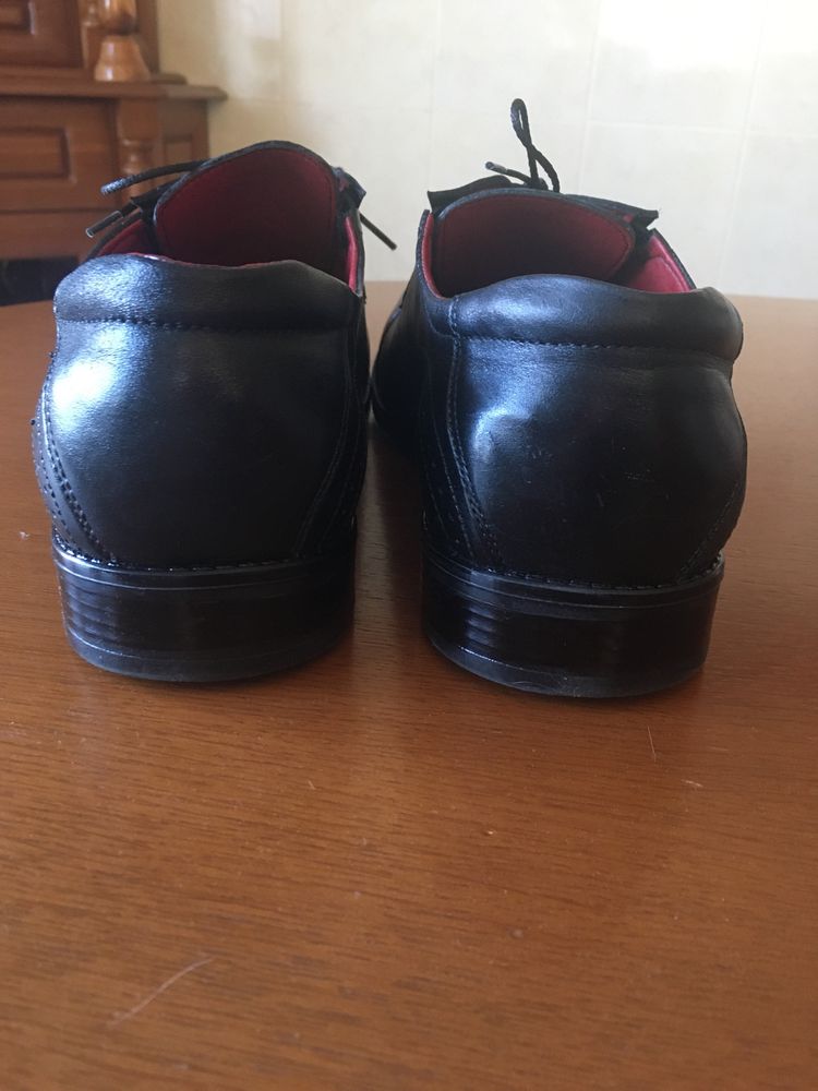 Туфли мужские чёрные натуральная кожа  45 размер