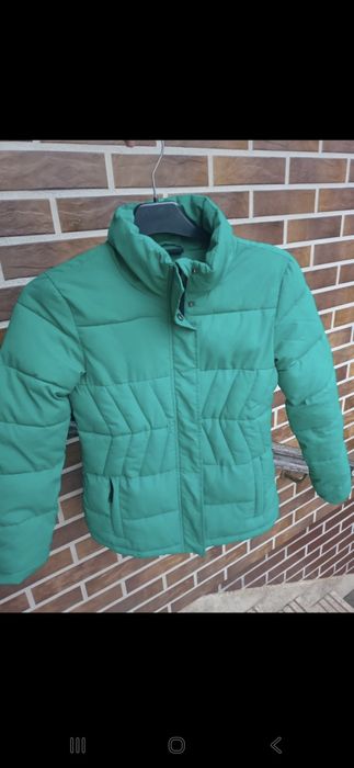 Zielona krótka kurtka pikowana XS lotto