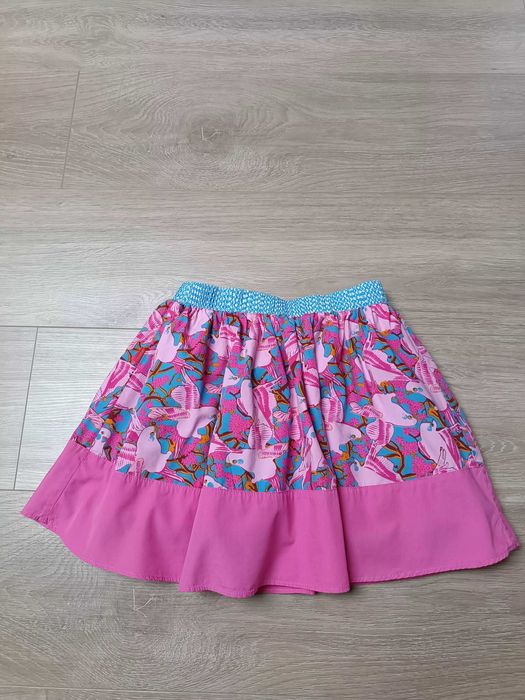 Spódnica dwustronna rozkloszowana gumka papugi 'Jackpot' 116