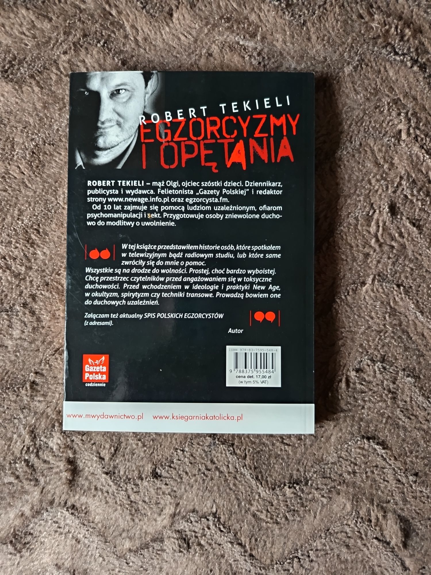Egzorcyzmy, opętania -Robert Tekieli, 28 prawdziwych historii, książka