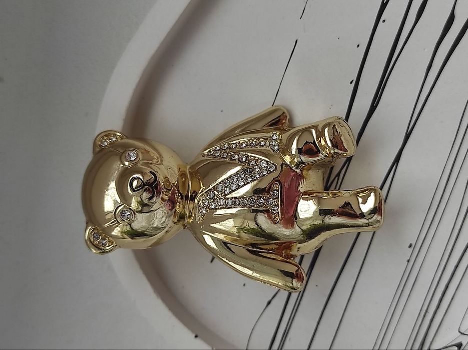 Трендова брошка ведмедики max mara з маркуванням