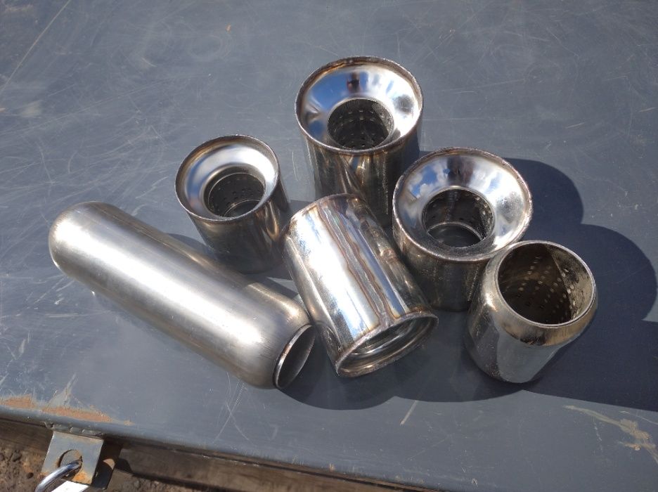 Стронгеры и пламягасители. Нержавеющие и оцинкованные.