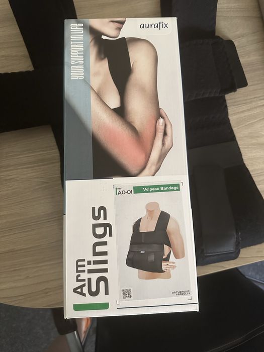 Повʼязка Дезо. Бандаж плечовий фіксуючий. Arm Slings aurafix