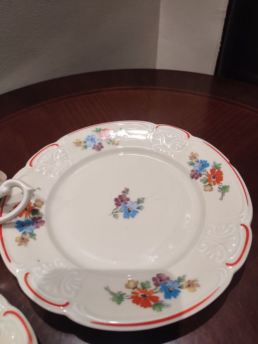 Śliczne stare trio porcelana