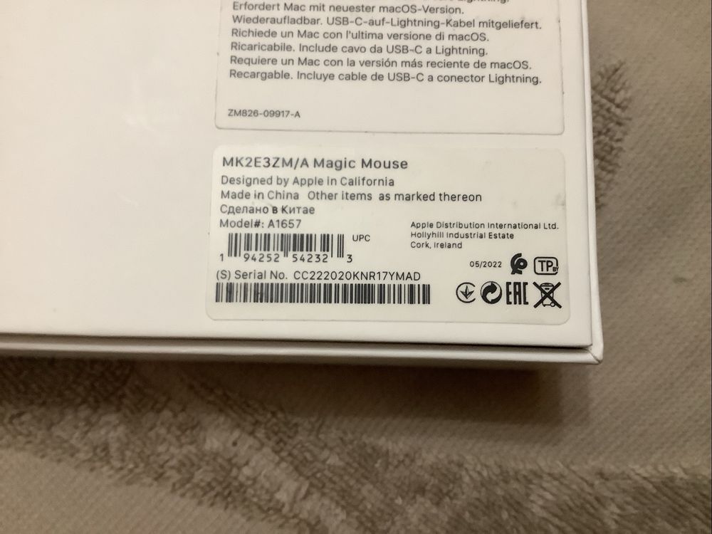 Мишка Apple Magic Mouse 2 a1657