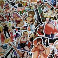 100 Autocolantes  Stickers Waifu