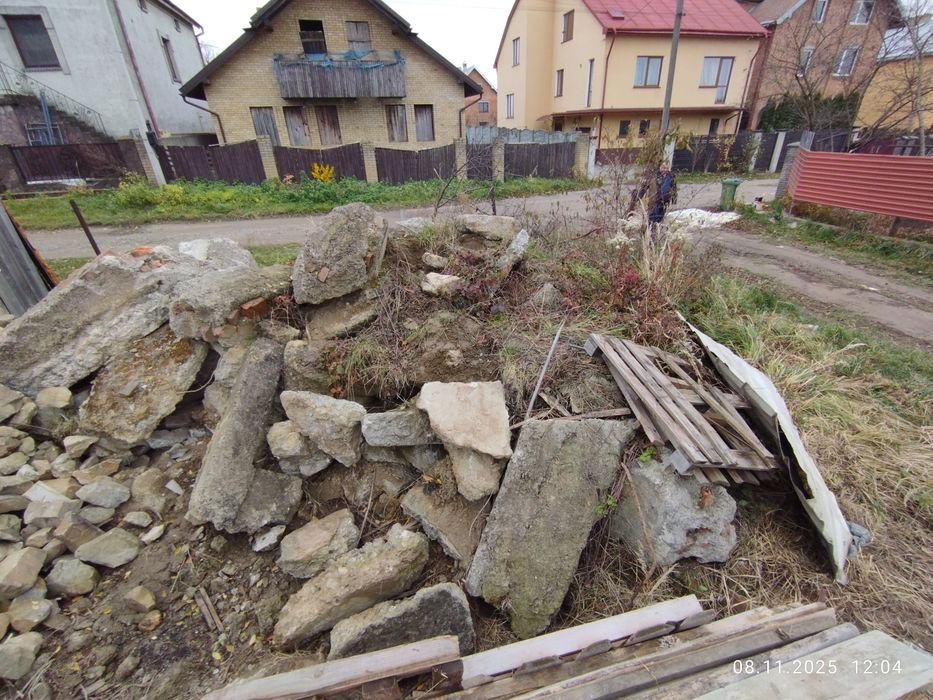 Бій бетонний, блоки