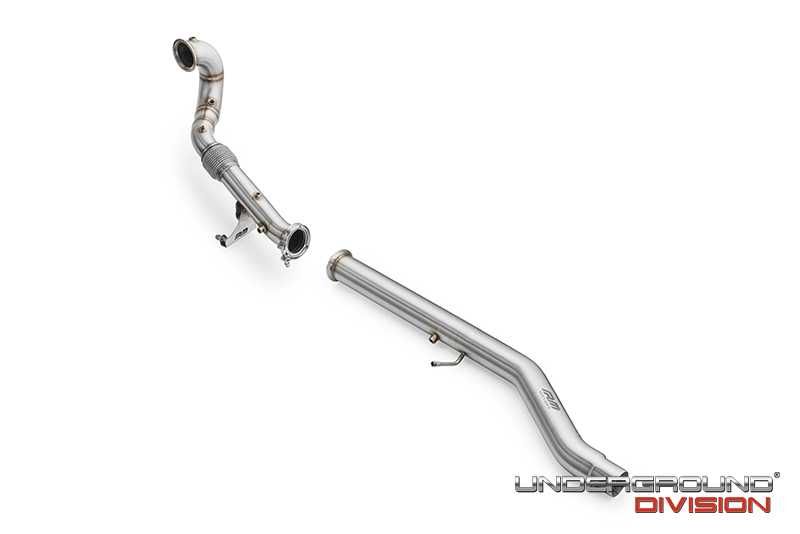 DOWNPIPE AUDI S3 8Y / VW GOLF MK8 R 2.0 TSI RM MOTORS