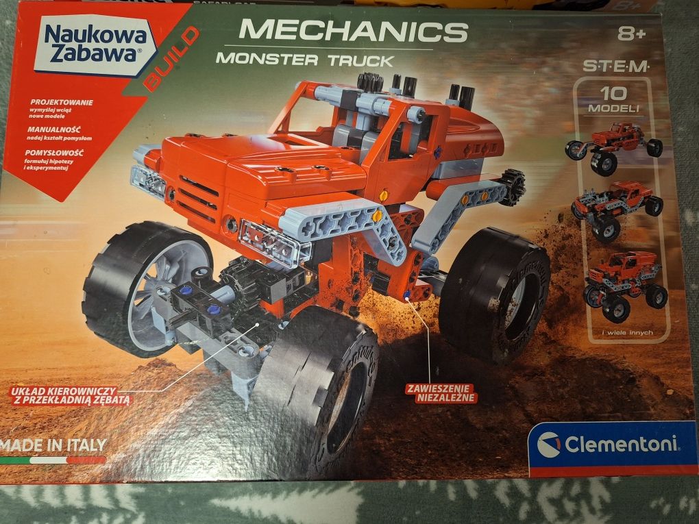 Klocki Clementoni Monster Truck 10w1 auto samochód 8+ jak lego technic