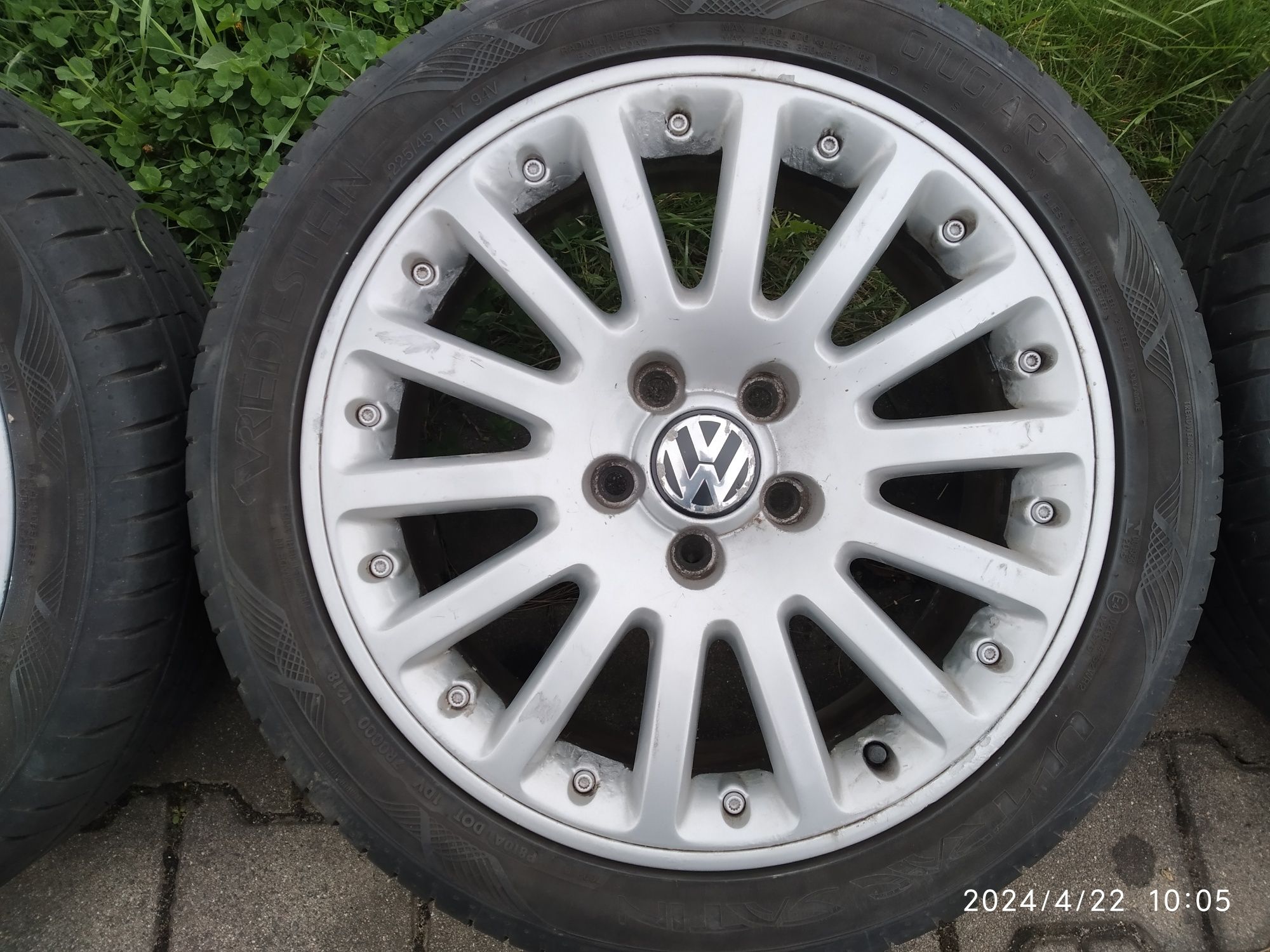 R17 5x112 BBS RT197 Volkswagen oryginalne 2tlg skręcane