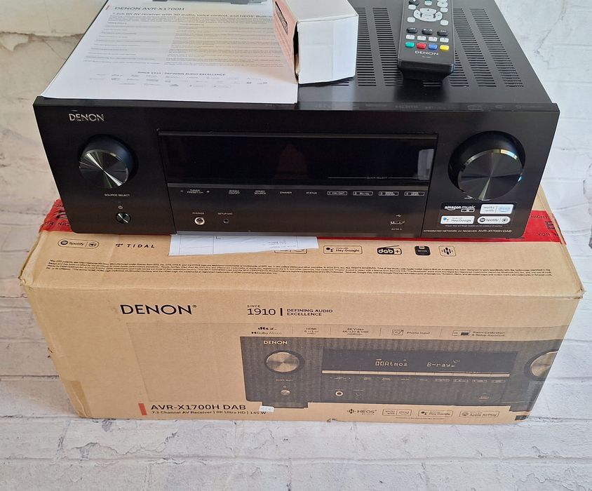 7.2 Denon AVR-X1700DAB  Wi-fi BT 8K eARC Heos dolby Atmos Vision
