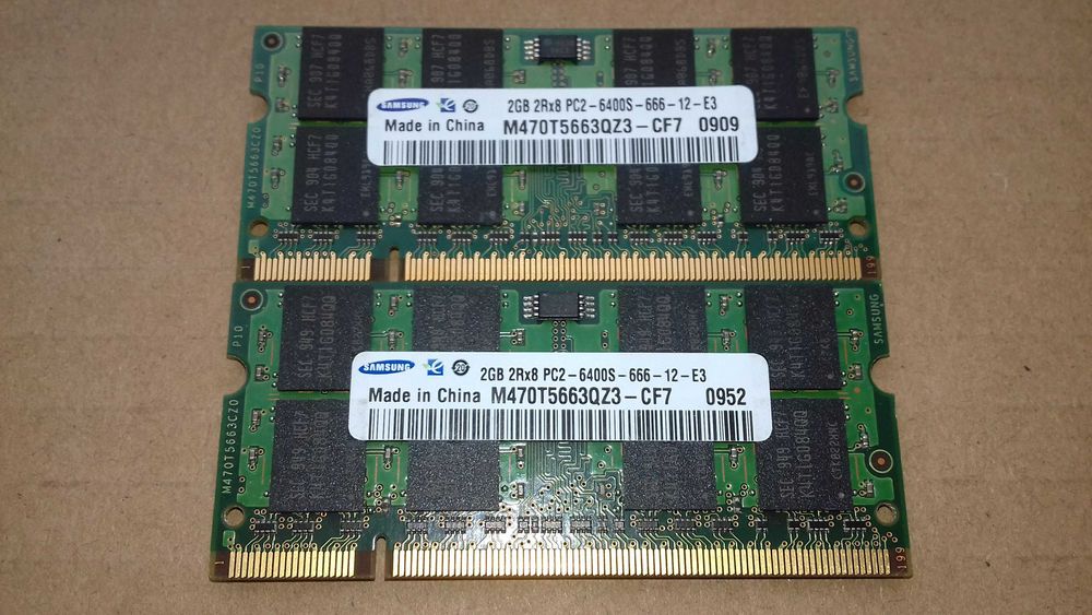 Память для ноутбука SO-DIMM DDR2 4Gb (2Gbx2шт PC2-6400 800MHz)