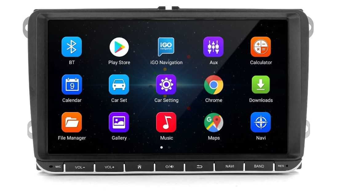 Radio Samochodowe 2DIN NAWIGACJA 9 VW Golf PASSAT C Sharan Superb WiFi