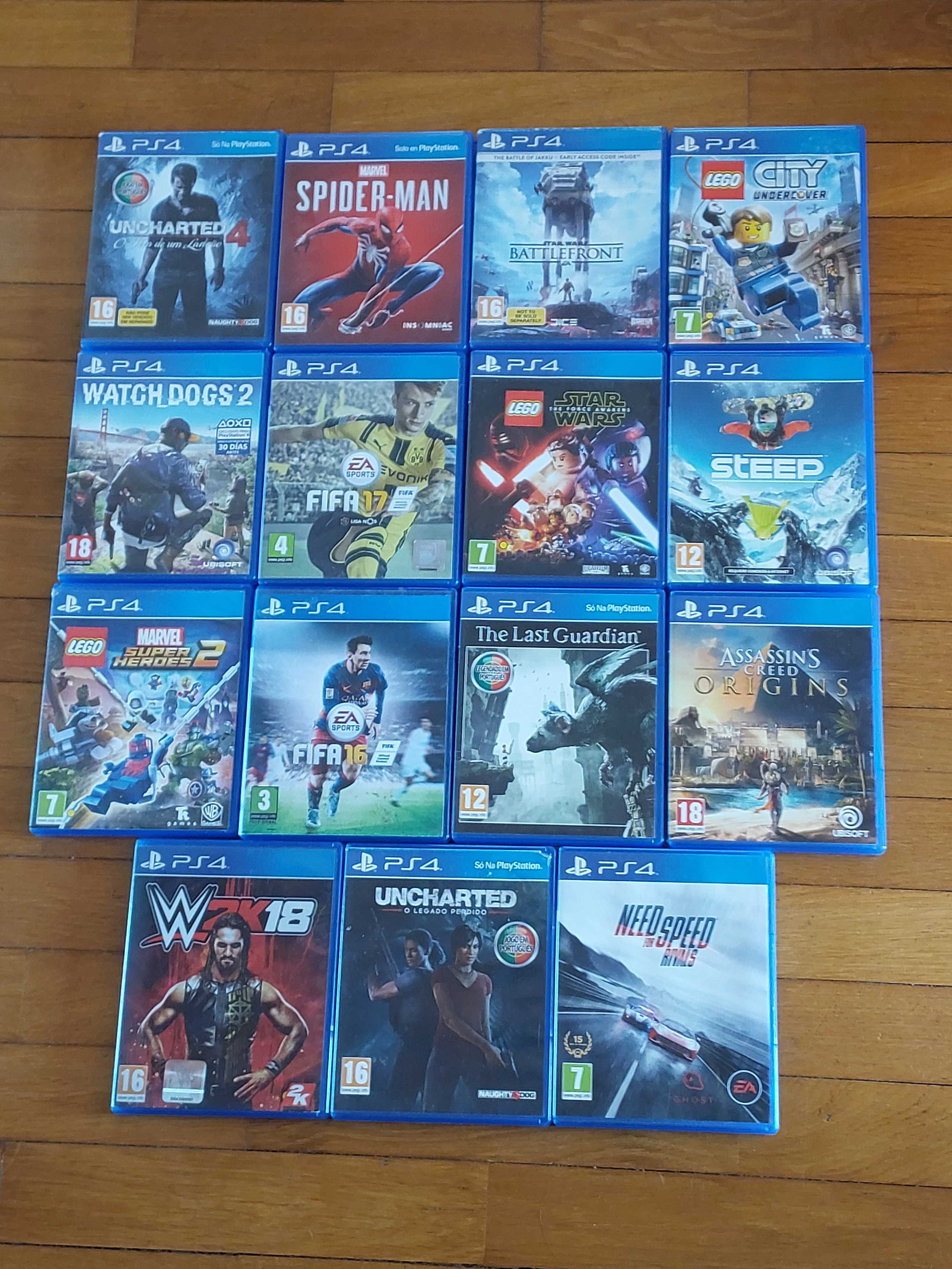 PS4 1T + Jogos - entre 2€ e 18€