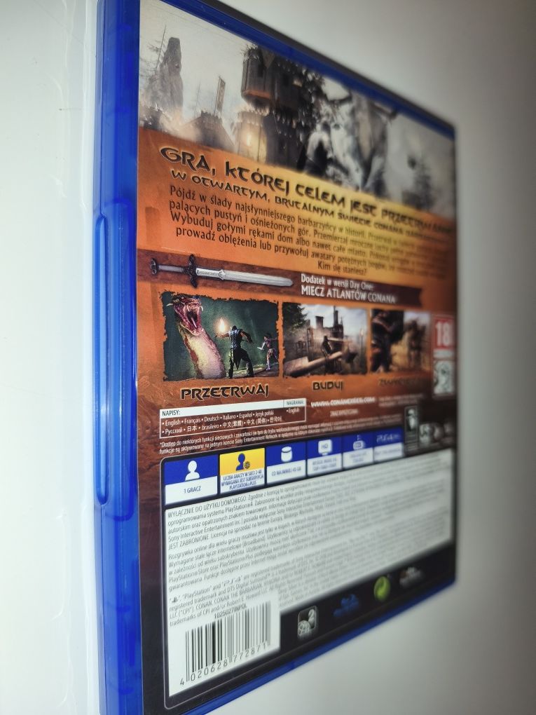 Gra Ps4 Conan PL gry PlayStation 4 Sniper UFC Crash Mafia Syberia LEGO