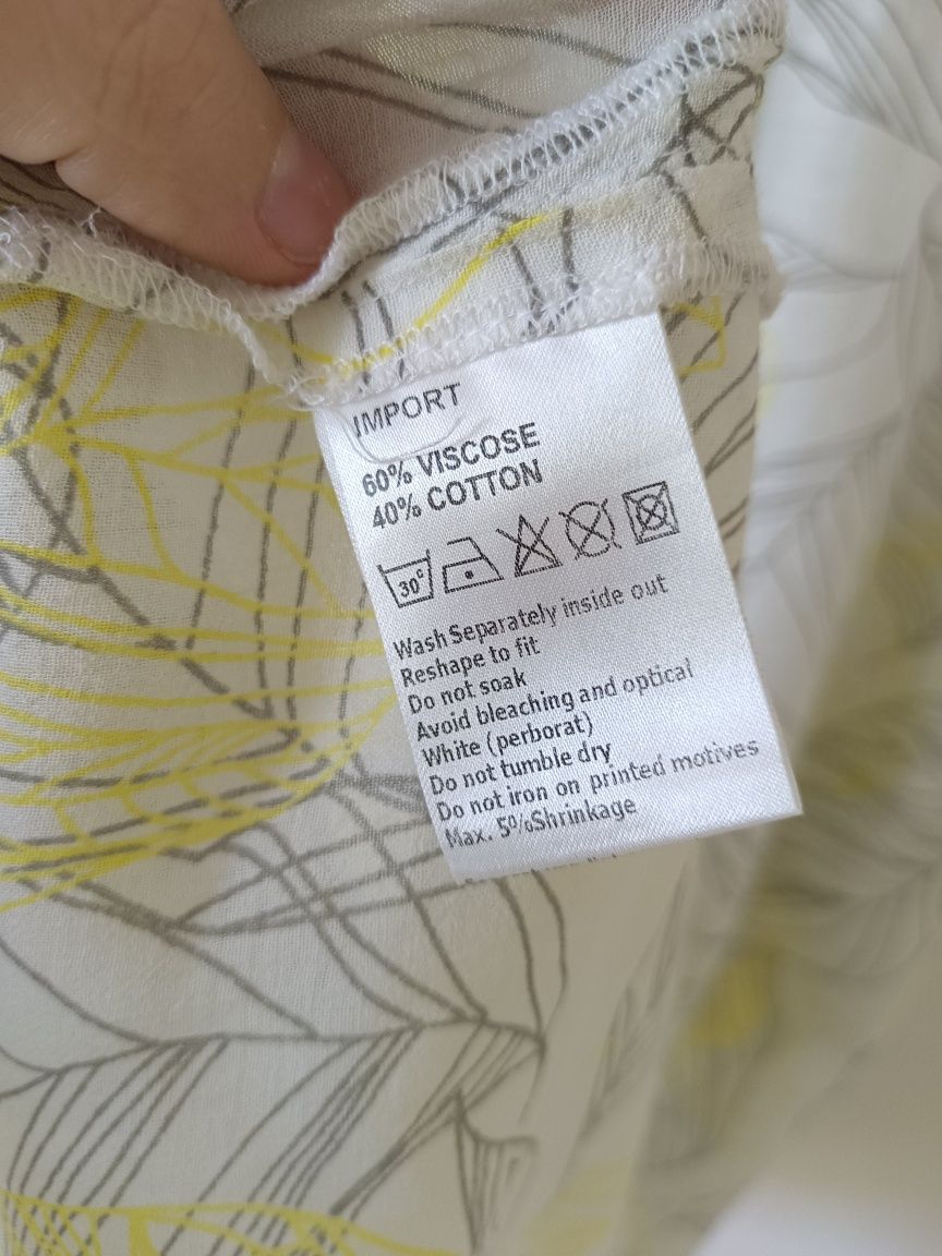 Sukienka tunika lekka przewiewna M luźna oversize