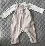 Komplet ogrodniczki i body 68 h&m