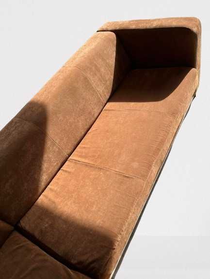 Narożnik brązowy używany + fotel