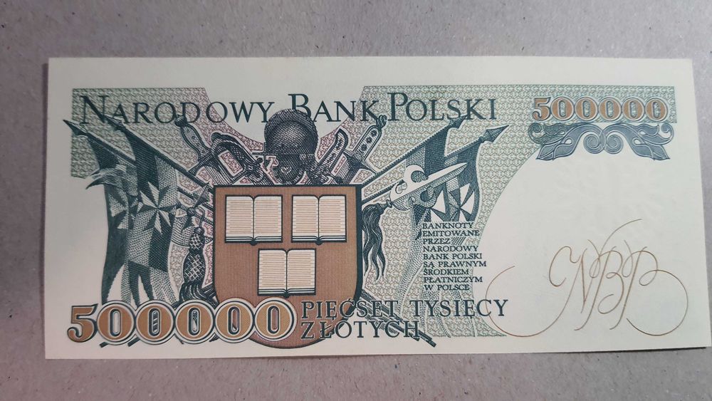 Mega Rzadkość L9 !!! 500000 złotych 1990 s. AC