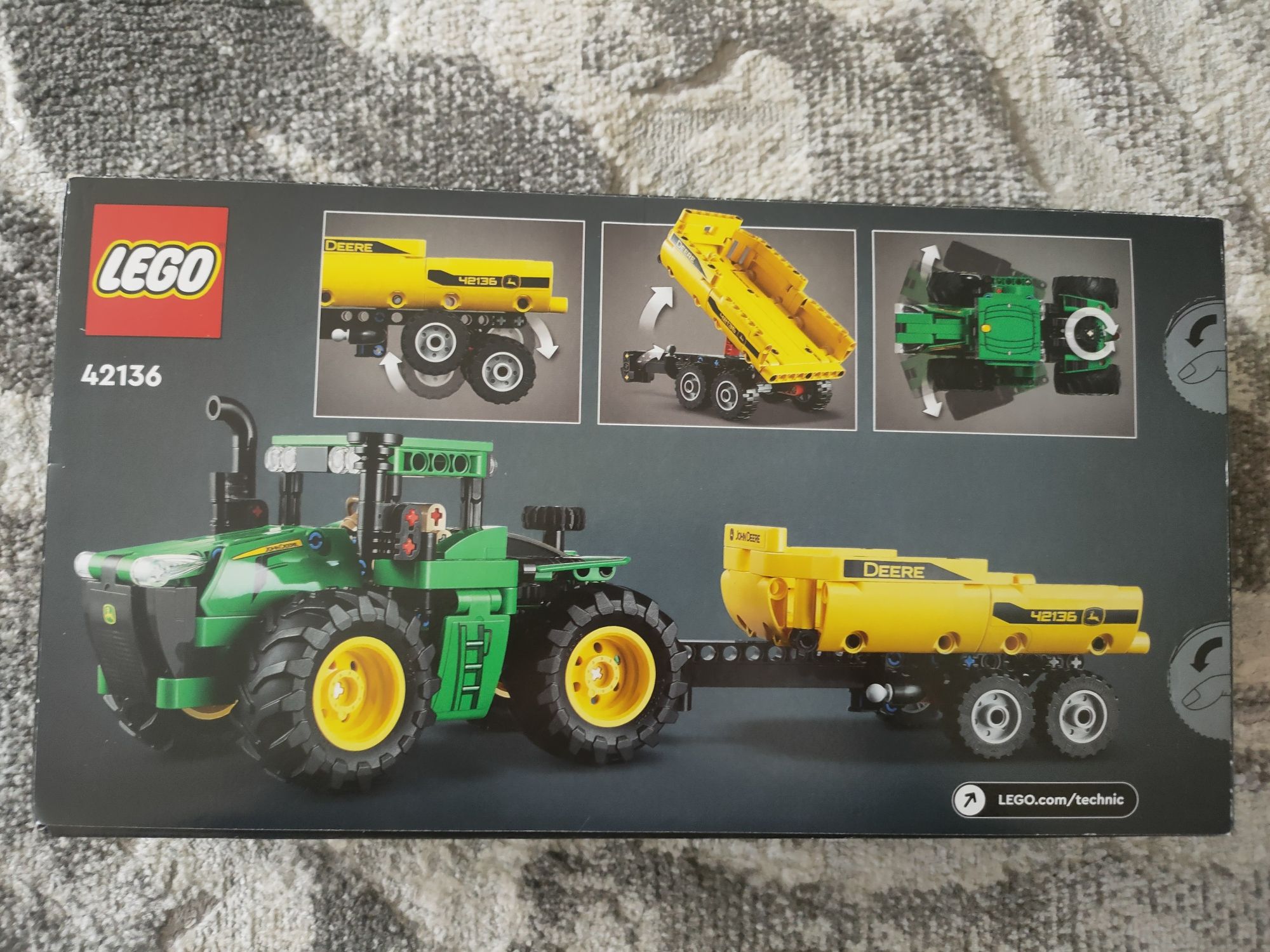 Klocki LEGO Technic Traktor John Deere 9620R 4WD (42136) - NOWE