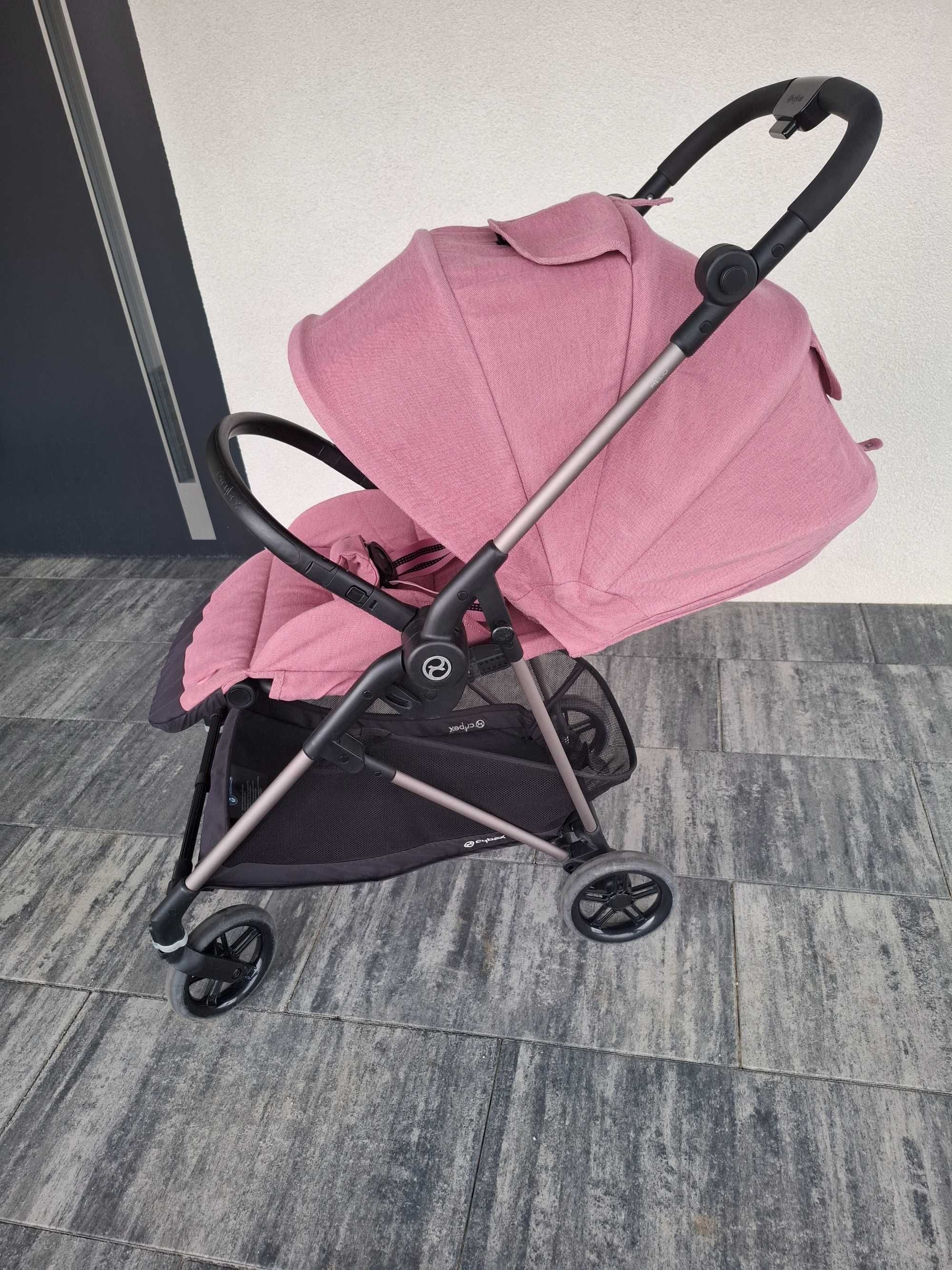 Wózek spacerowy Cybex Melio + śpiwór i osłona przeciwdeszczowa