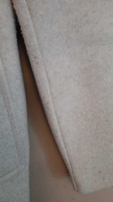 Sobretudo comprido creme - XS