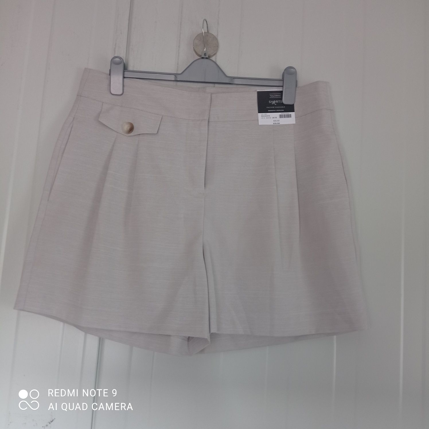 Spodenki NOWE Dorothy Perkins 46 XXl wysoki stan kieszenie