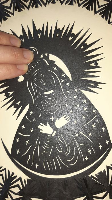 Wycinanka Matka Boska Ostrobramska