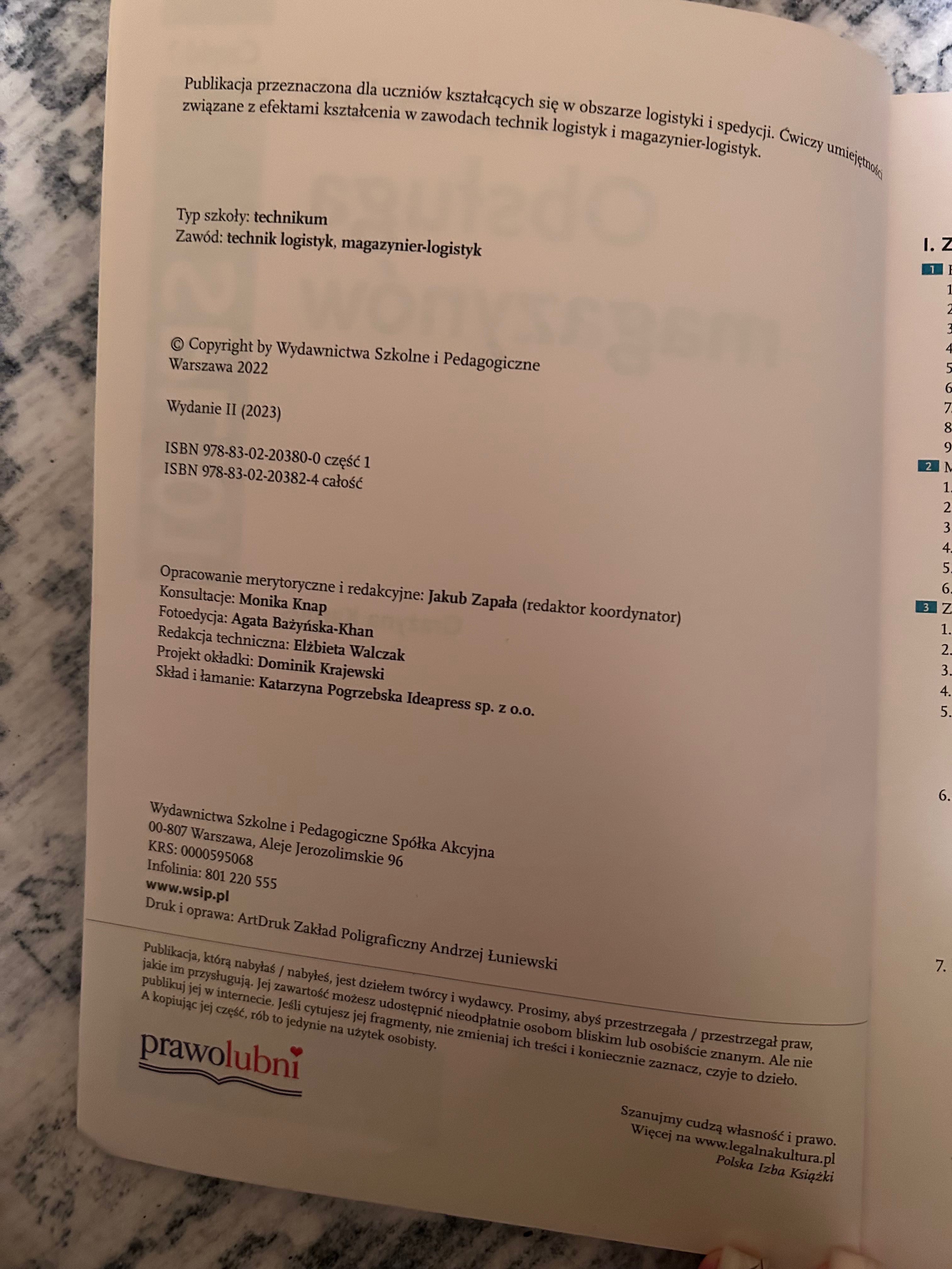 Obsługa magazynów zbiór zadań