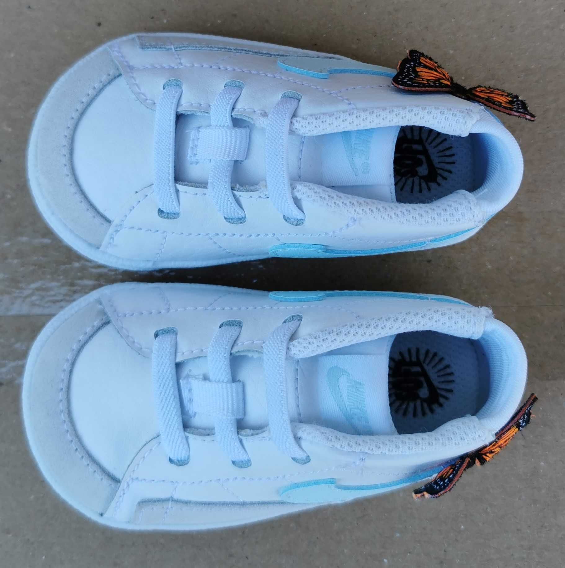 Кожаные детские кроссовки пинетки Nike Blazer 19.5 р. Оригинал