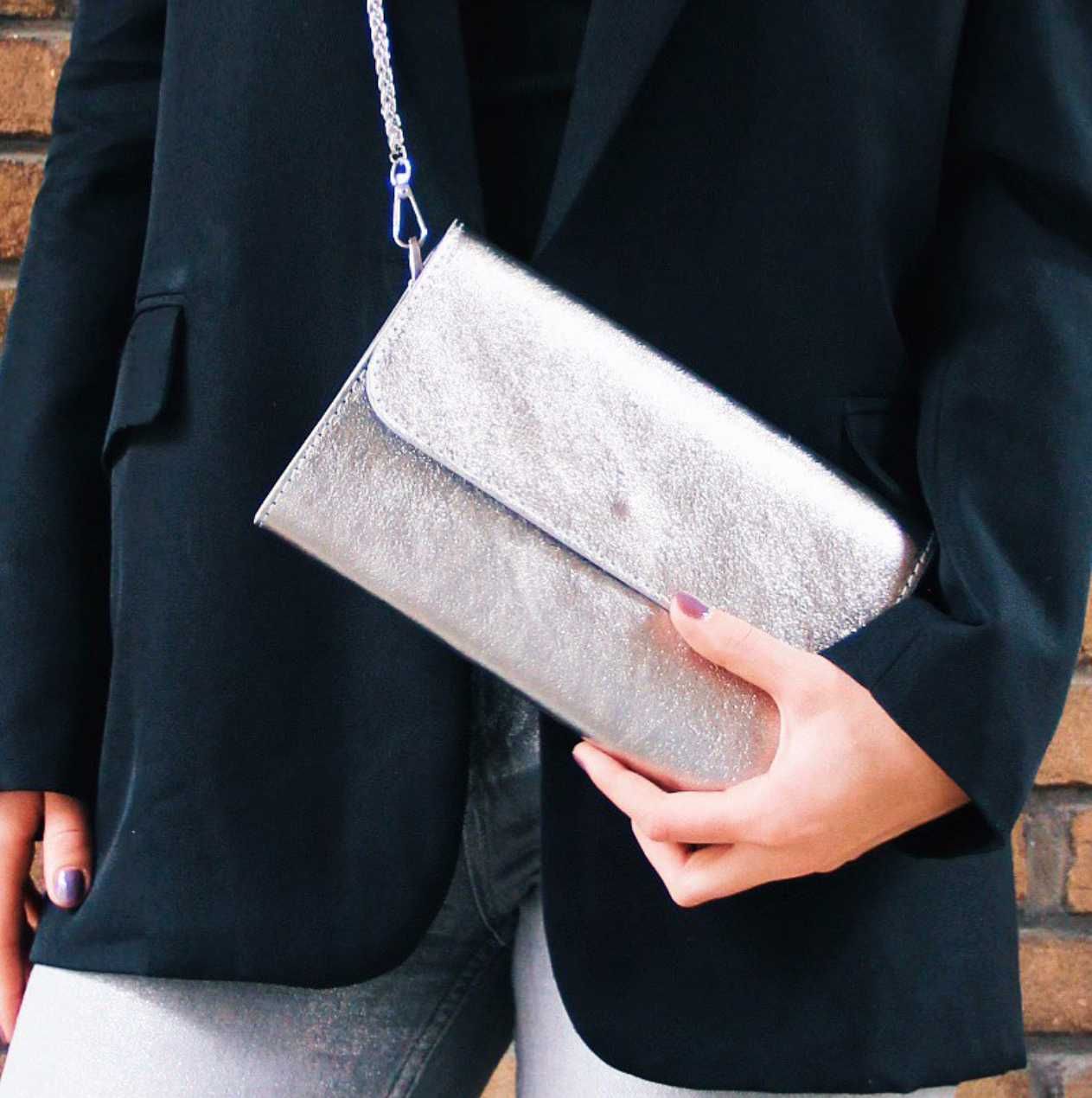 Party Bag/Bolsa/Mala Prateada