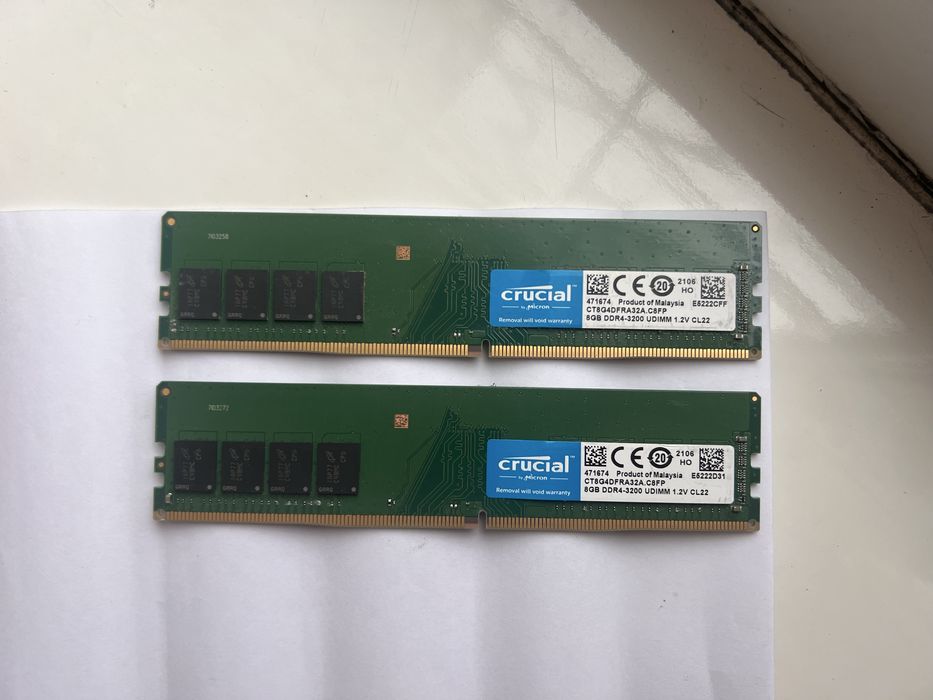 Продам Оперативку DDR4 3200 на 16 гб