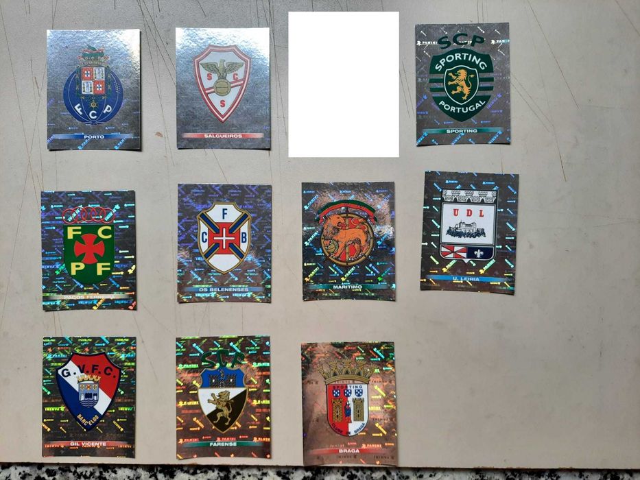 Futebol 2001/02 panini - simbolos