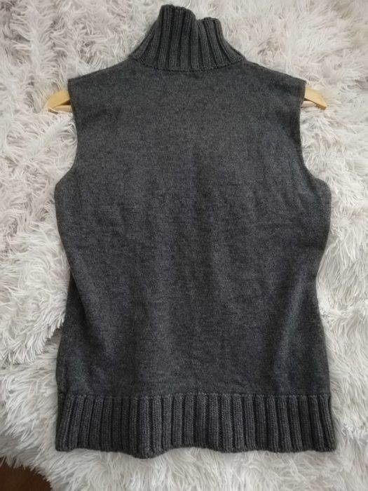 bezrękawnik Miu Miu S M 36 38 golf Miu Miu wełna kaszmir jedwab