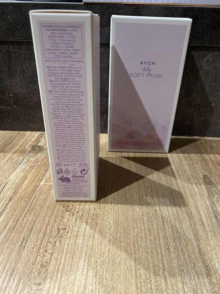 Avon perfum Soft Musk Lily , nowy 50 ml