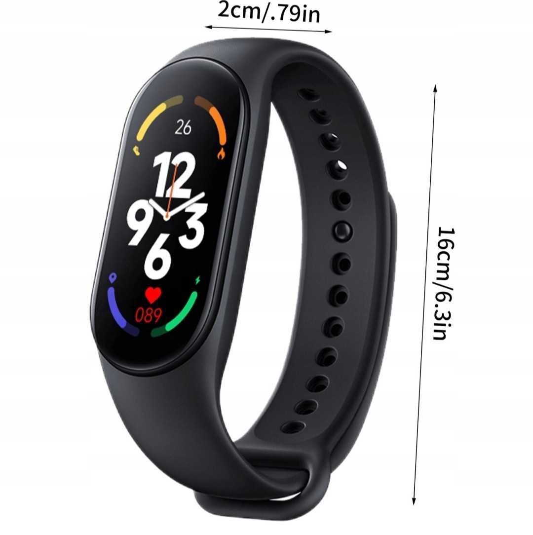 Zegarek Fitness Tracker M7 Smartband: Monitorowanie Tętna i Ciśnienia