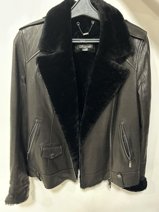 Кожаная дубленка на овчине